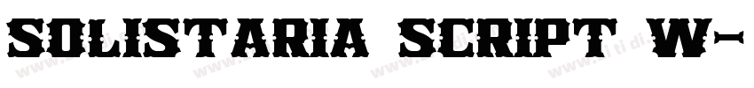 Solistaria Script W字体转换